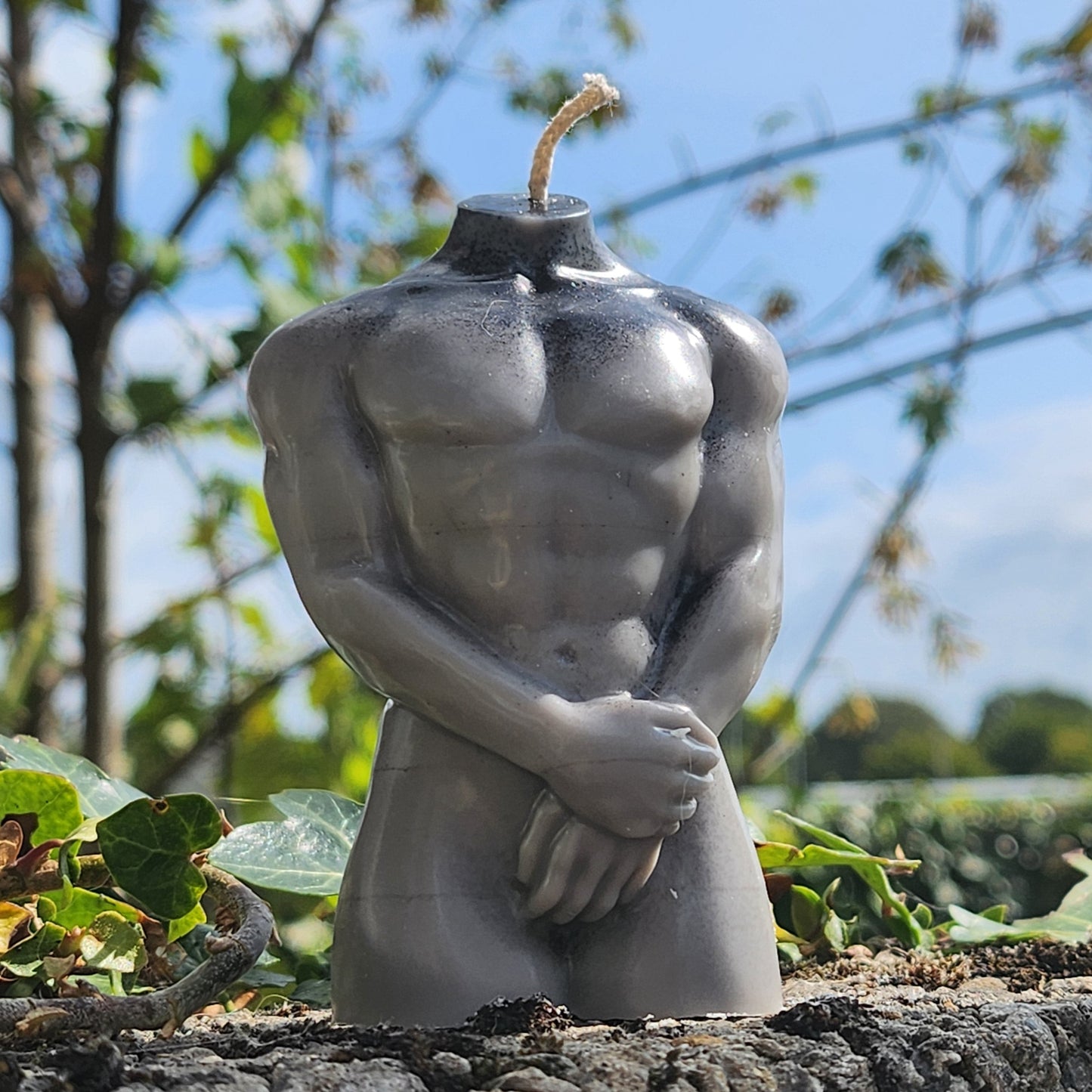 Shy Modest Nude Man