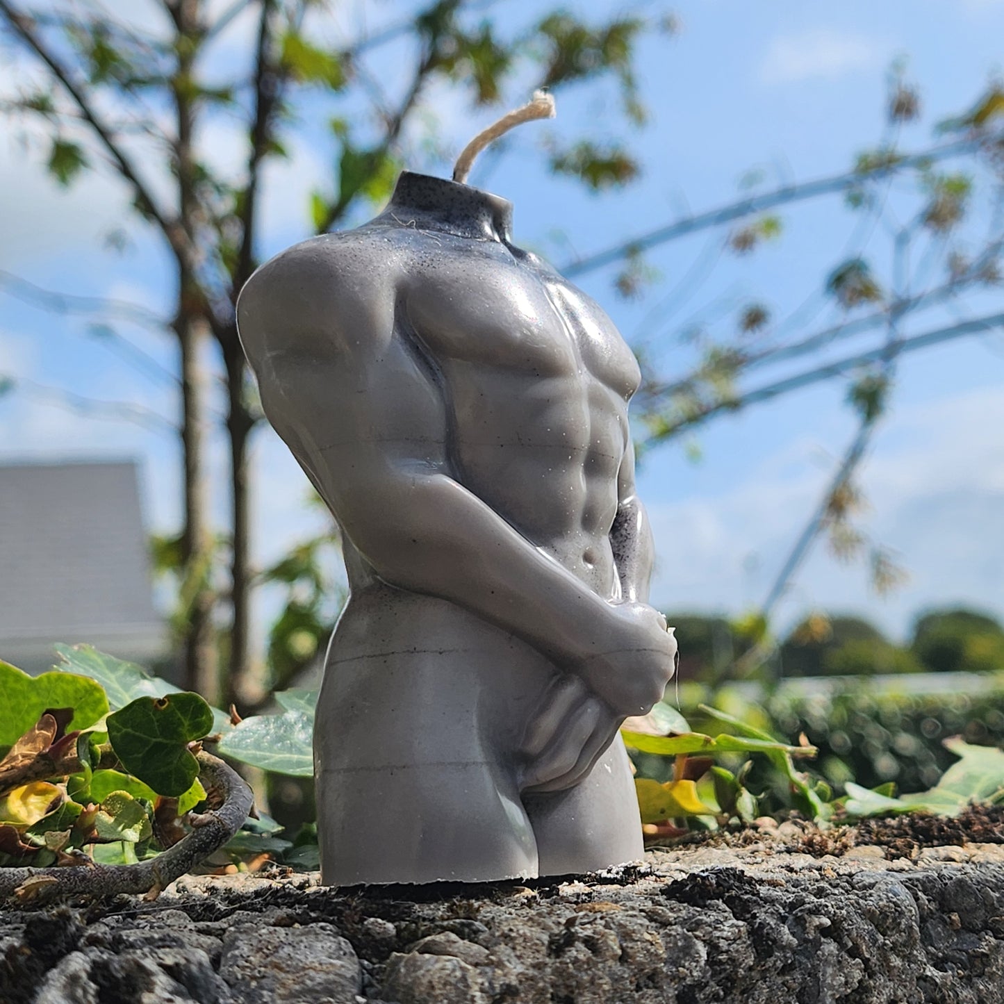 Shy Modest Nude Man