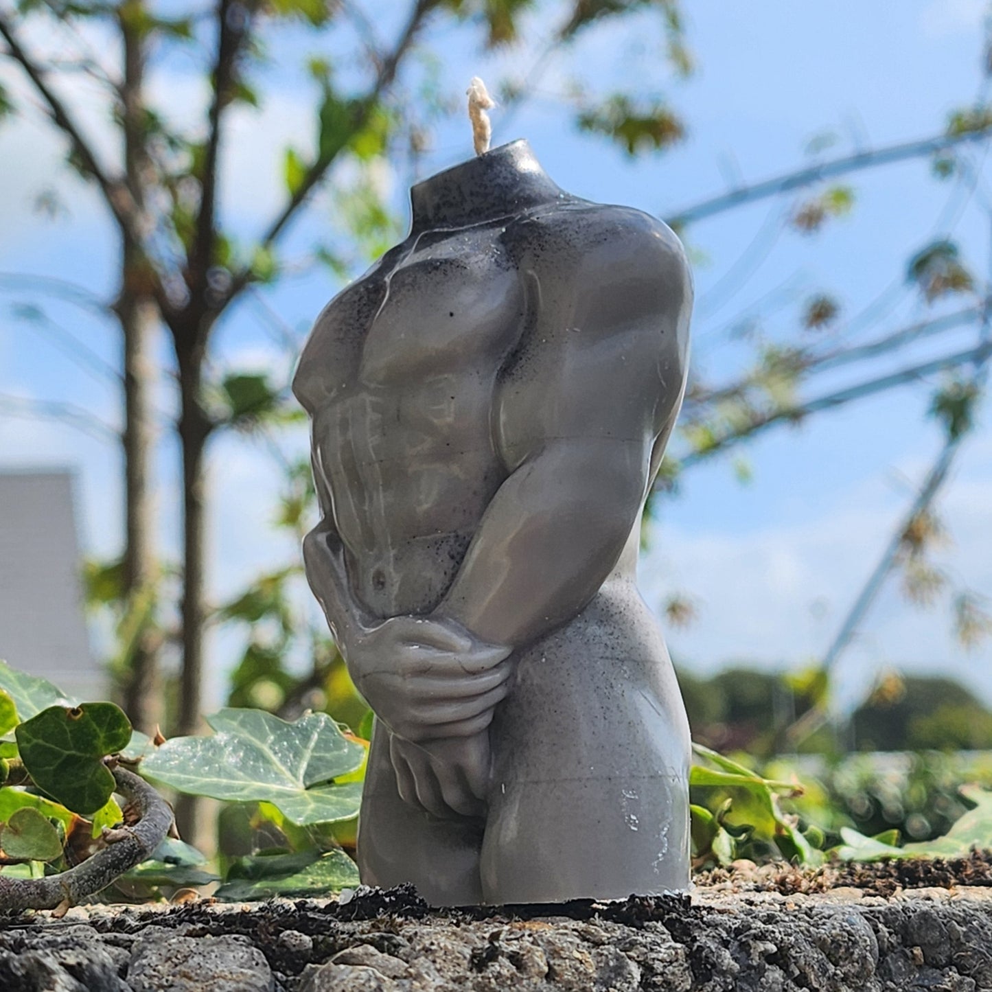 Shy Modest Nude Man