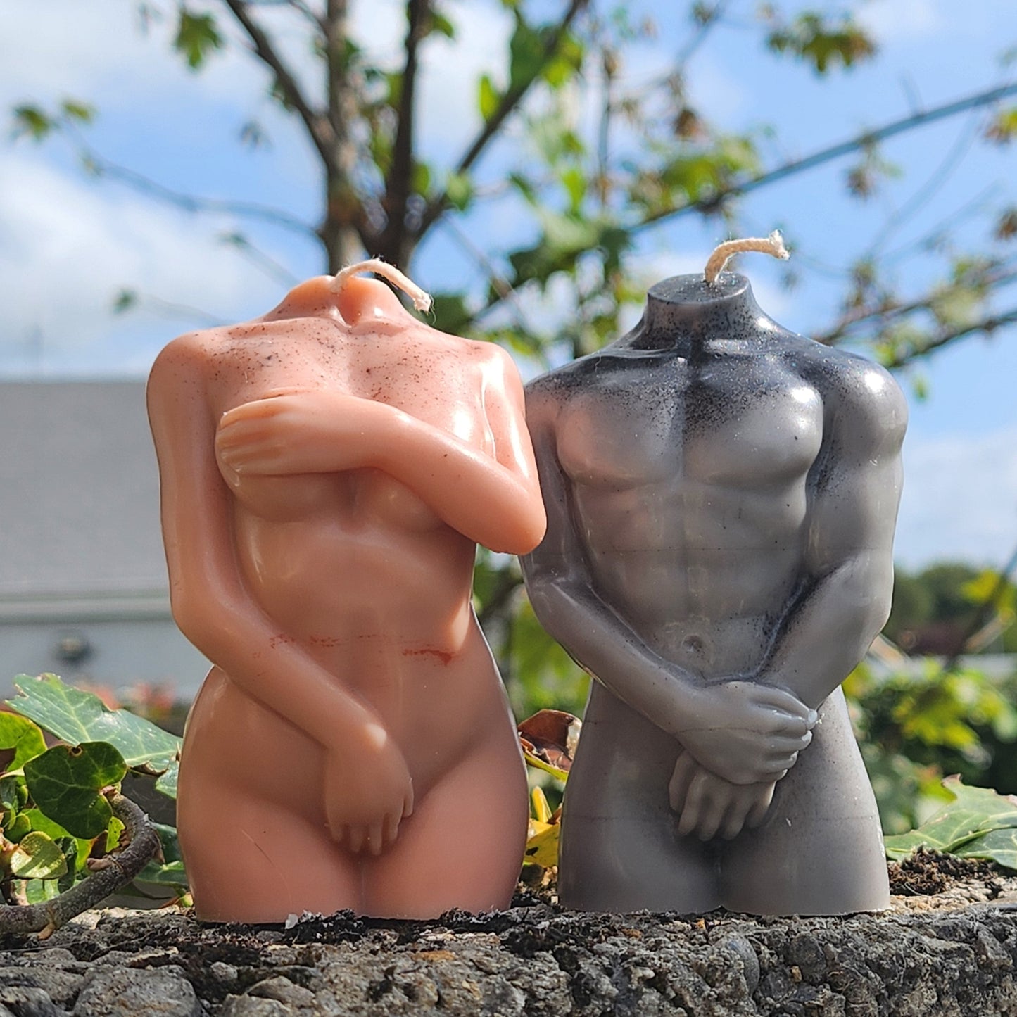Shy Modest Nude Man