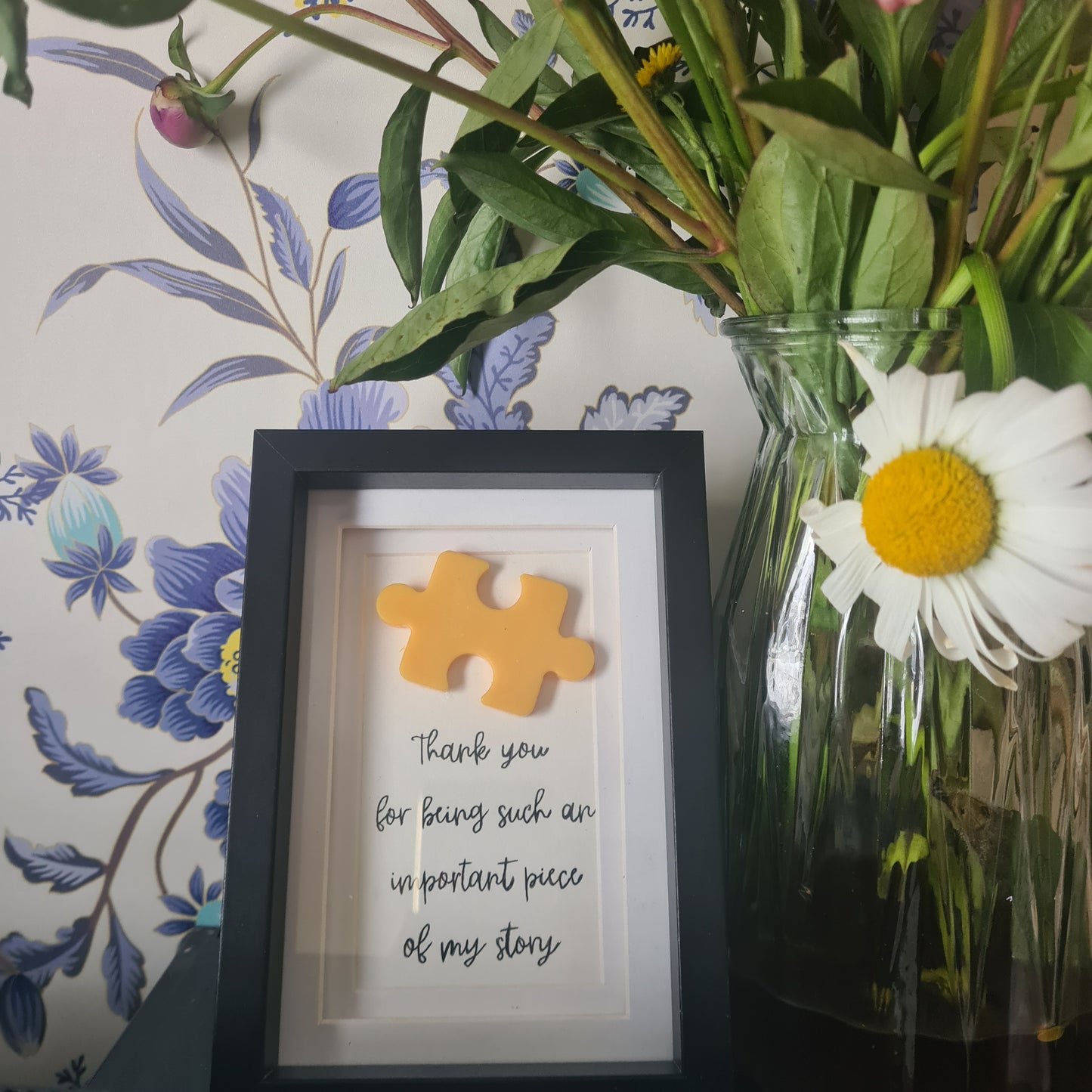 Hard Frame "Thank You" Puzzle Piece