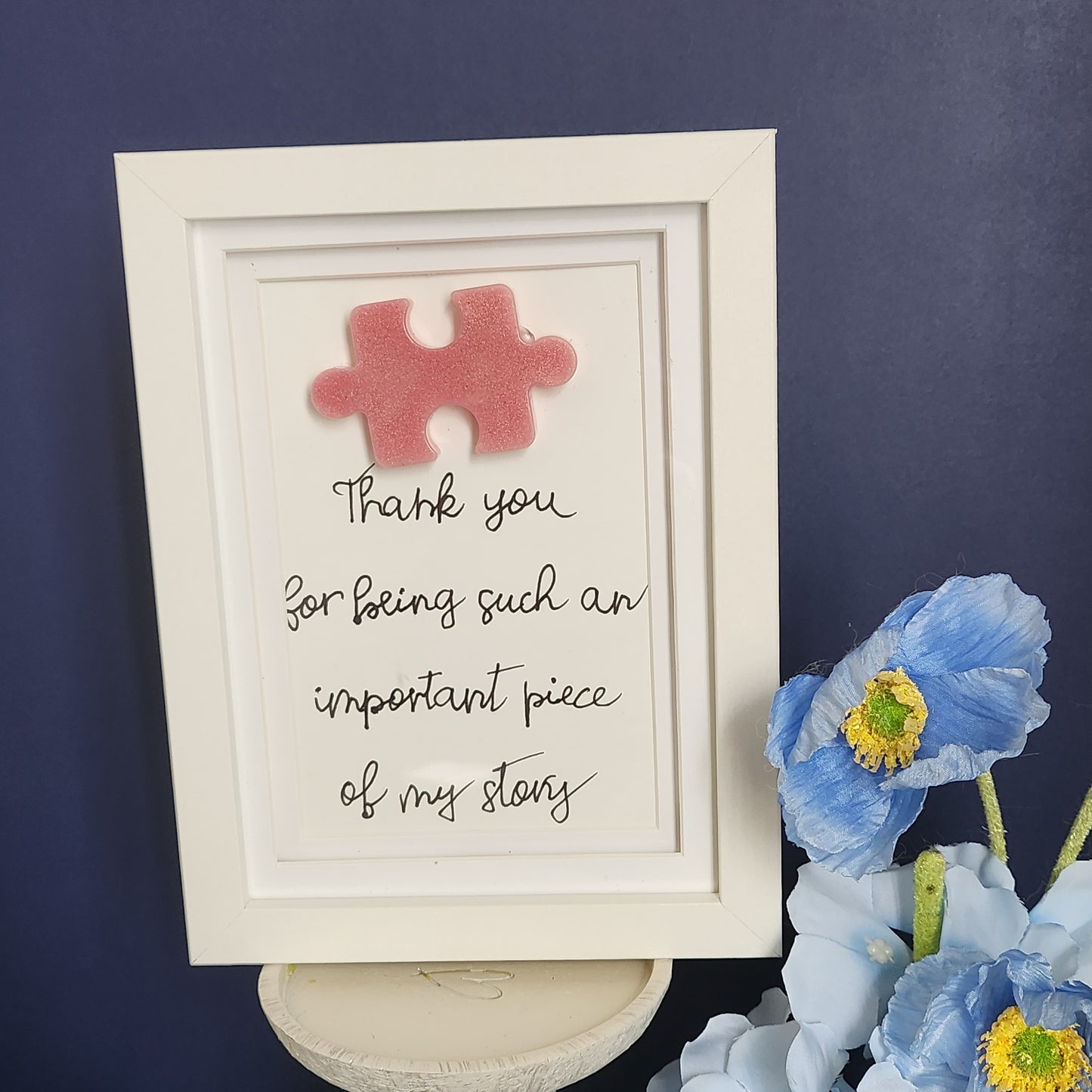 Hard Frame "Thank You" Puzzle Piece